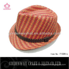 2013 Fashion Paper Orange Fedora Hat